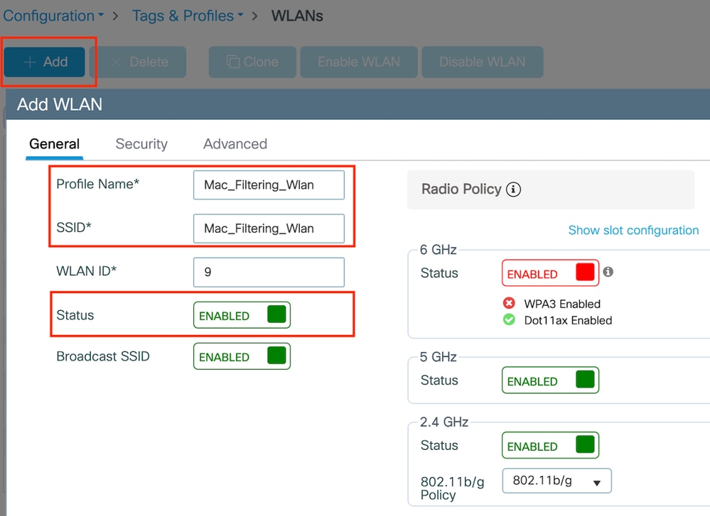 WLAN 프로파일