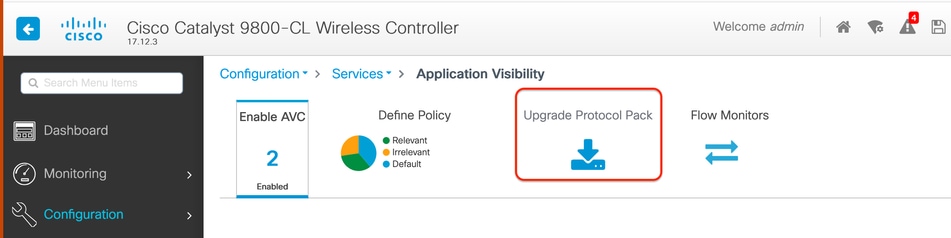 Upload Protocol Section in 9800 WLC