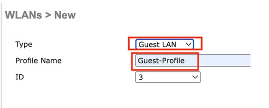 Guest LAN Profile