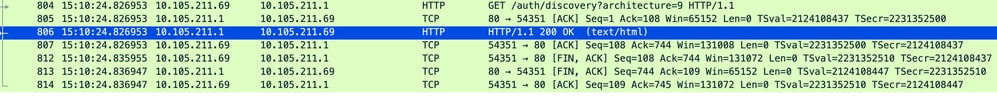 リダイレクトURLの受信後にTCPセッションが閉じられる