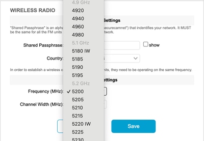 Frequency selection