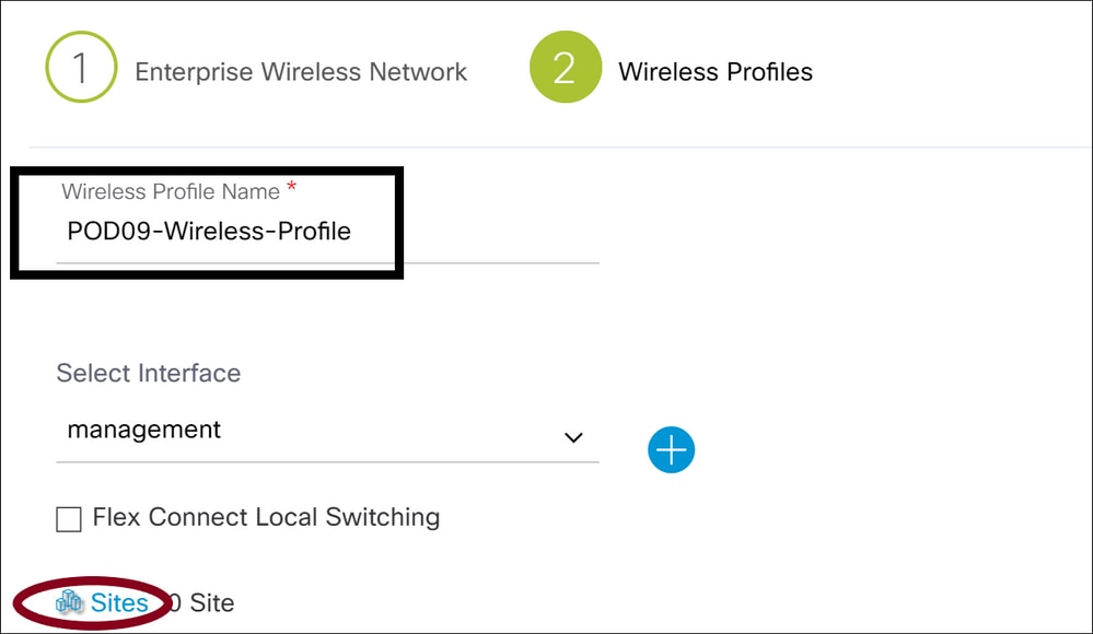 Wireless Profiles Tab