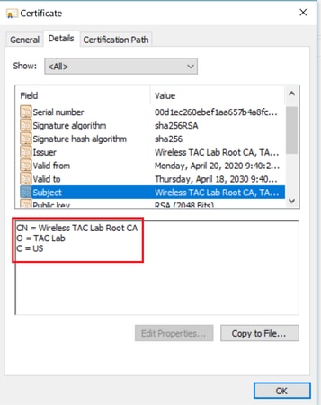 Root CA Certificate