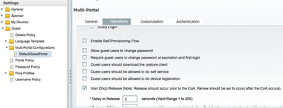 VLAN DHCP Release를 클릭합니다