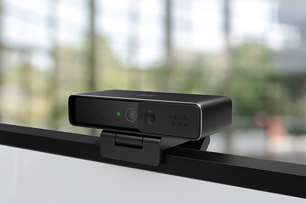 Close up of the Cisco Webex Desk Camera