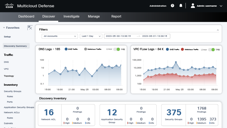 Interface Cisco Multicloud Defense