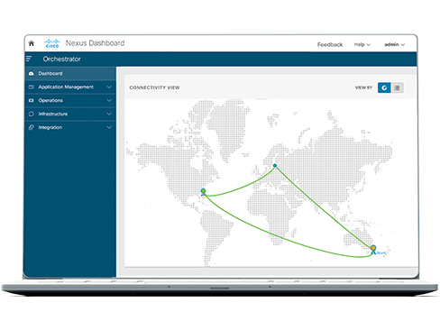 Interface de l’orchestrateur de Cisco Nexus Dashboard