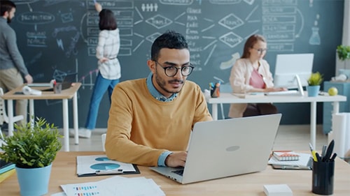 Man at computer